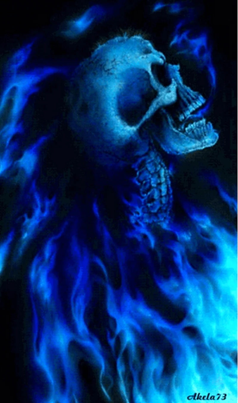 Синий череп