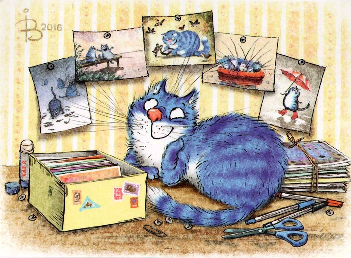 Синий кот Ирины Зенюк