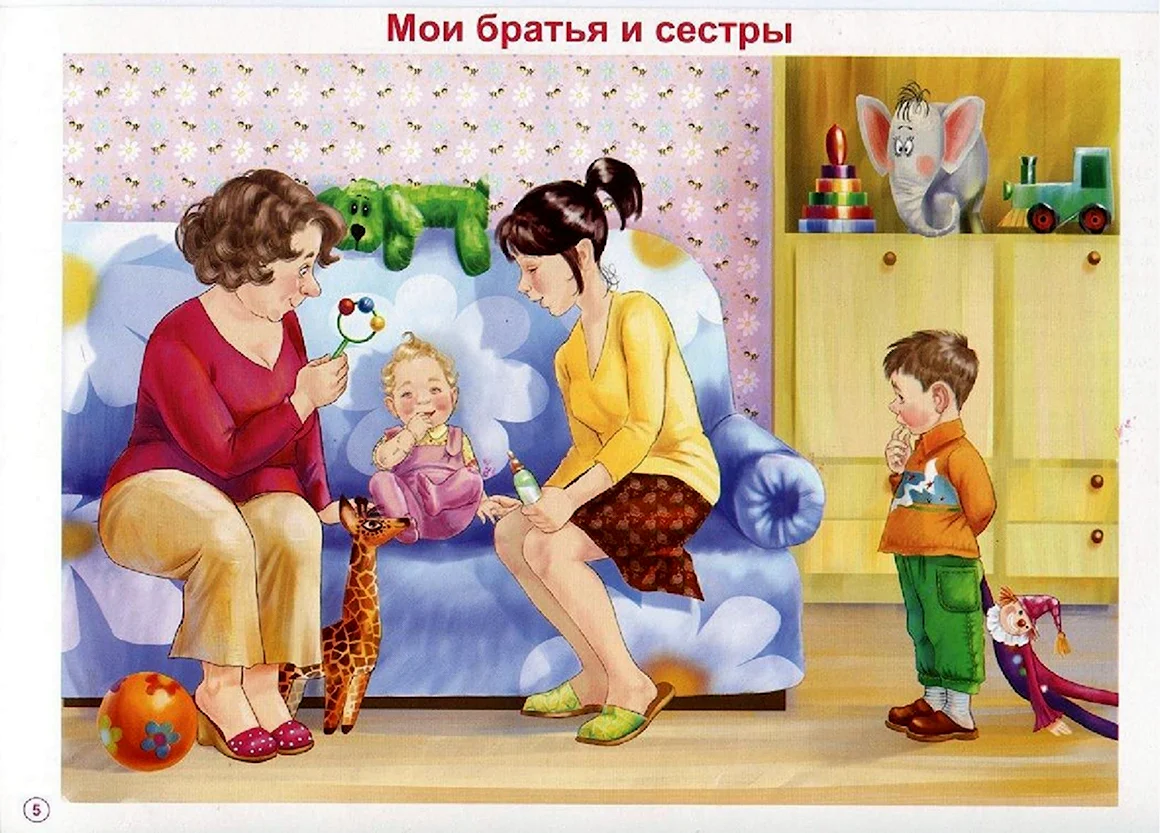 Сюжетная картина семья