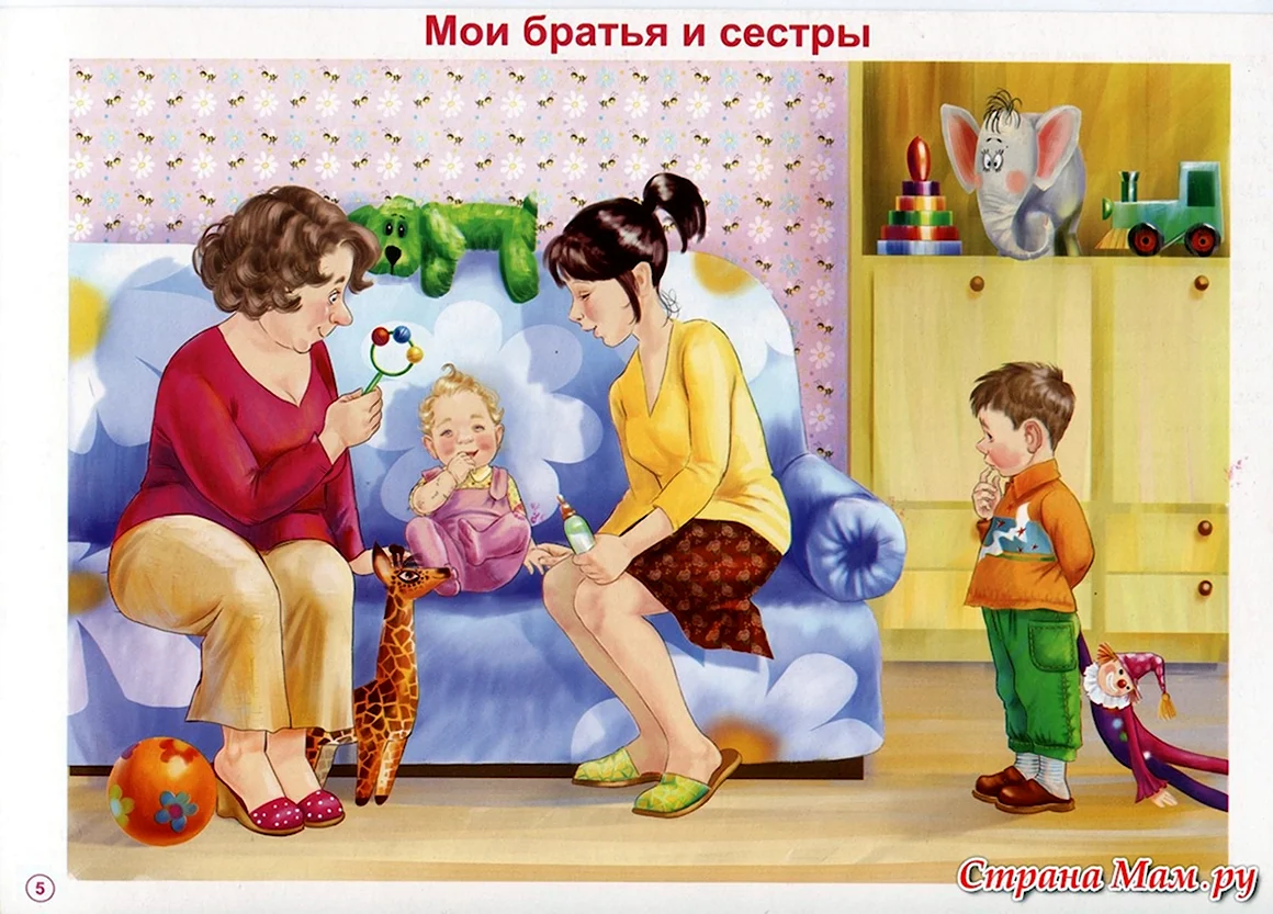 Сюжетная картина семья