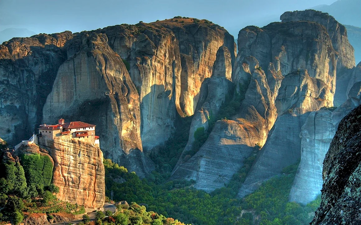 Скальные башни Meteora Греция