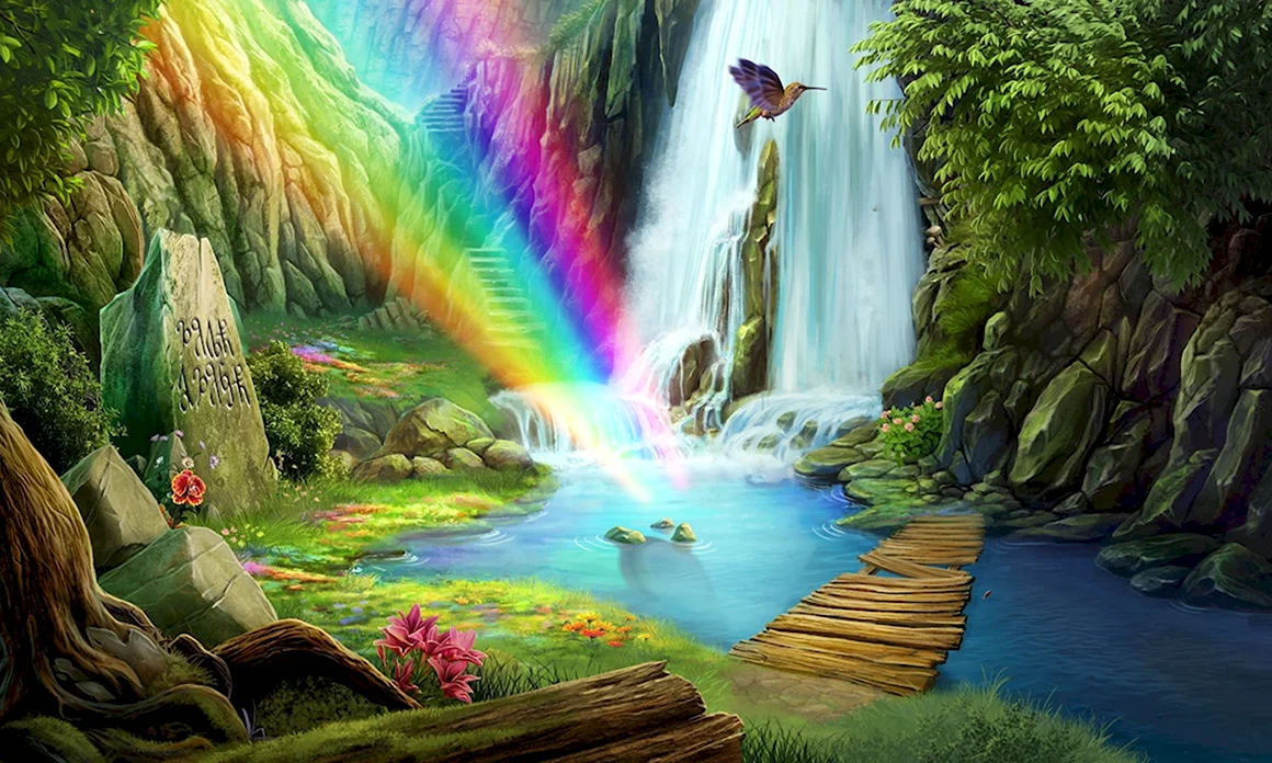 Сказочный водопад