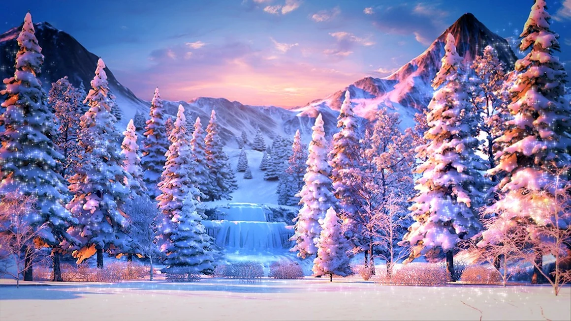 Сказочный зимний лес
