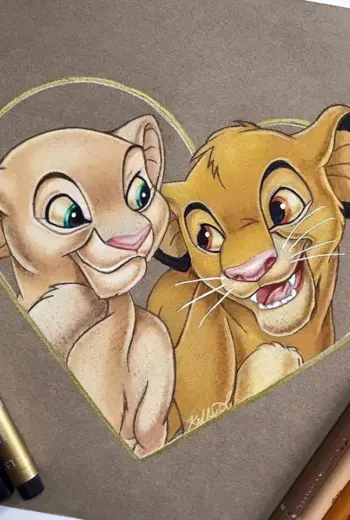 Скетчи персонажей Дисней Король Лев
