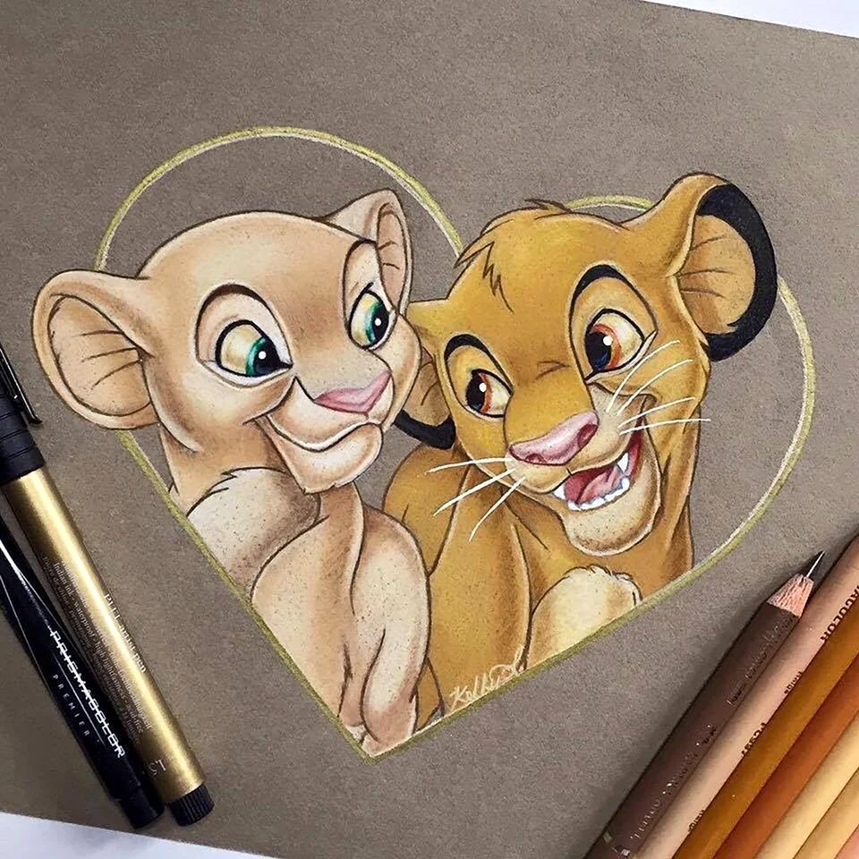 Скетчи персонажей Дисней Король Лев