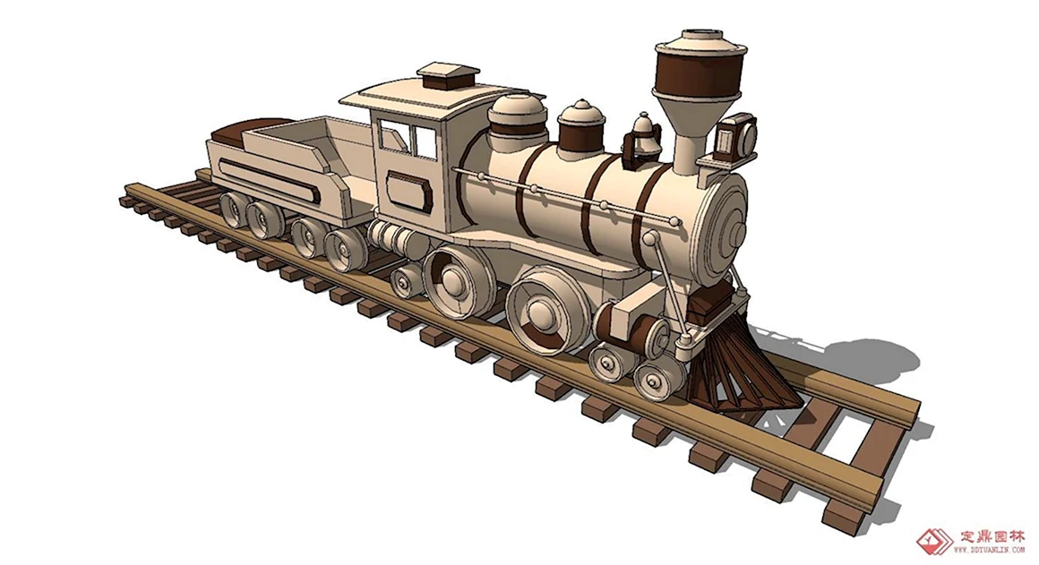 Sketchup 3d модели тепловоз