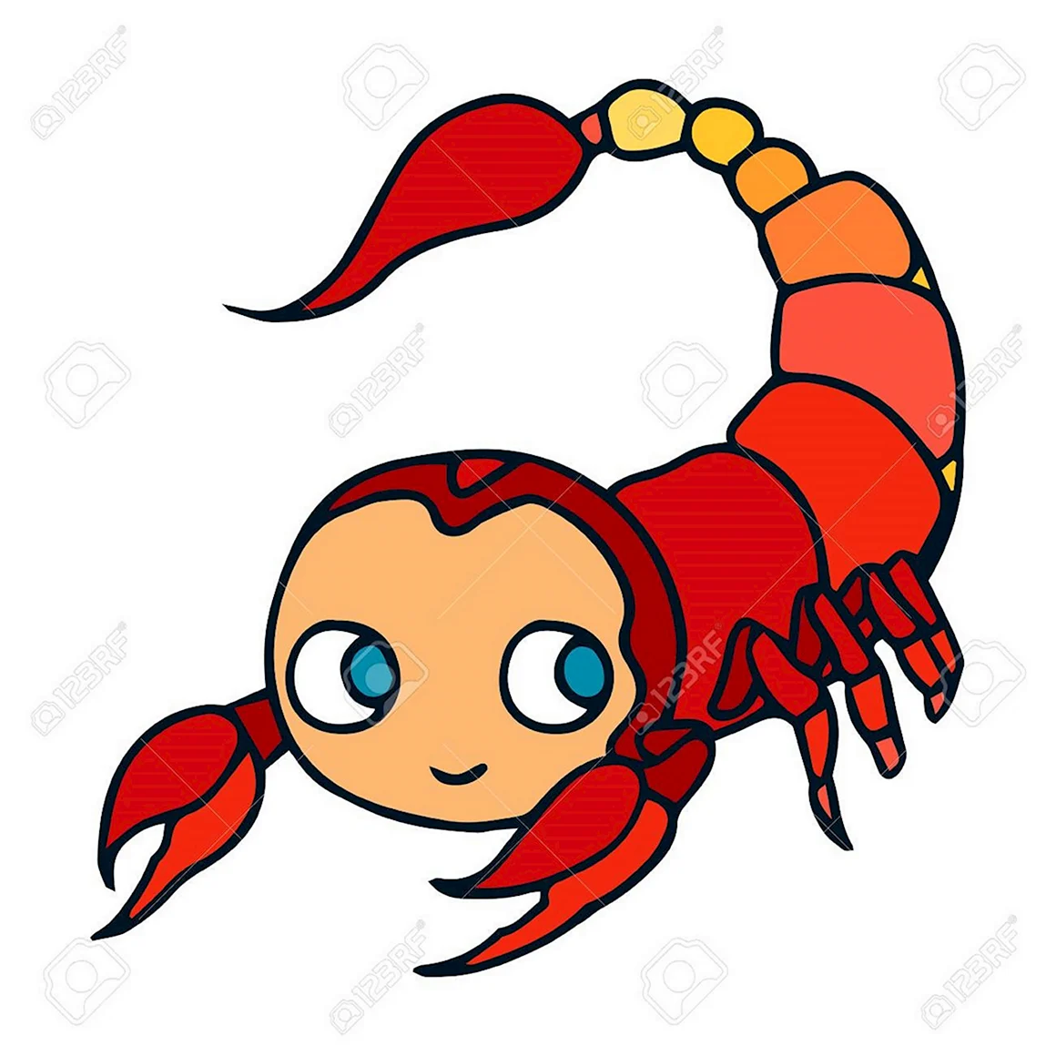 Скорпион мультяшный