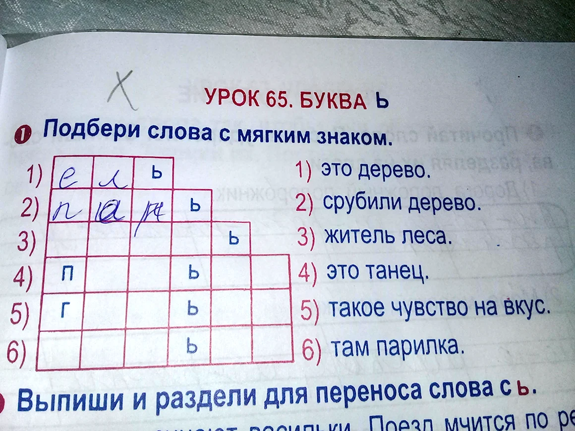 Слова с мягким знаком из 6 букв