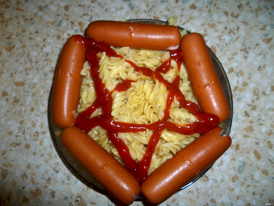 Смешная сосиска