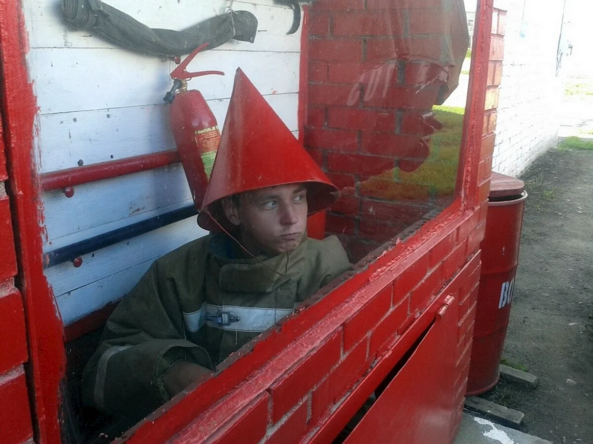 Смешной пожарный