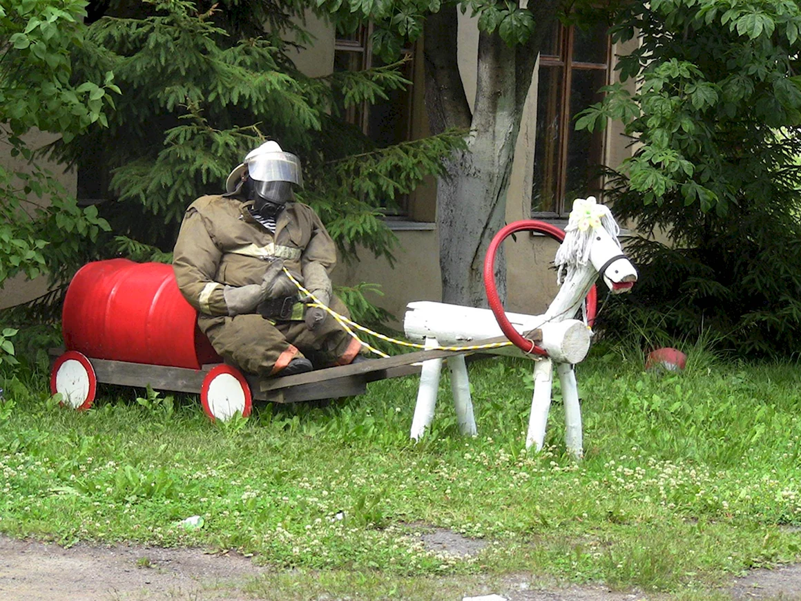 Смешной пожарный