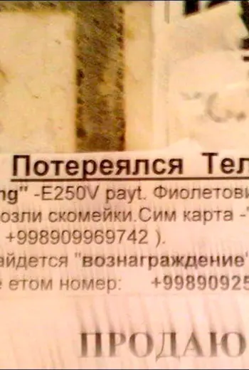 Смешные узбекские объявления