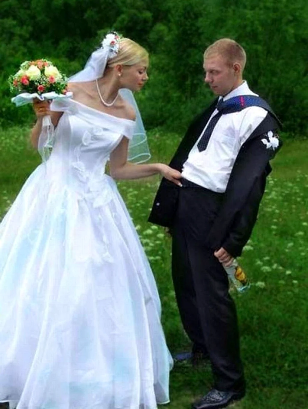 Смешные жених и невеста