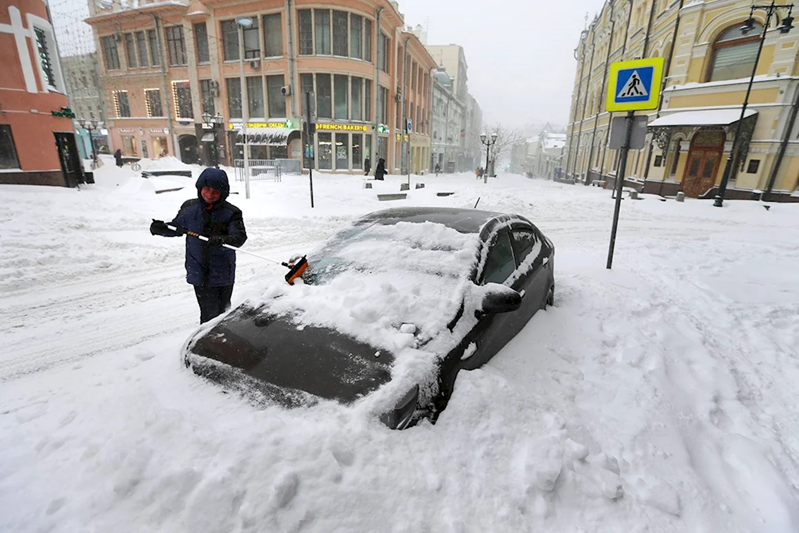 Снегопад в Москве