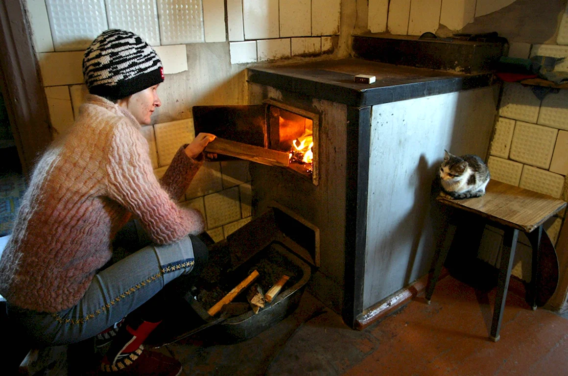 Согреться у печки
