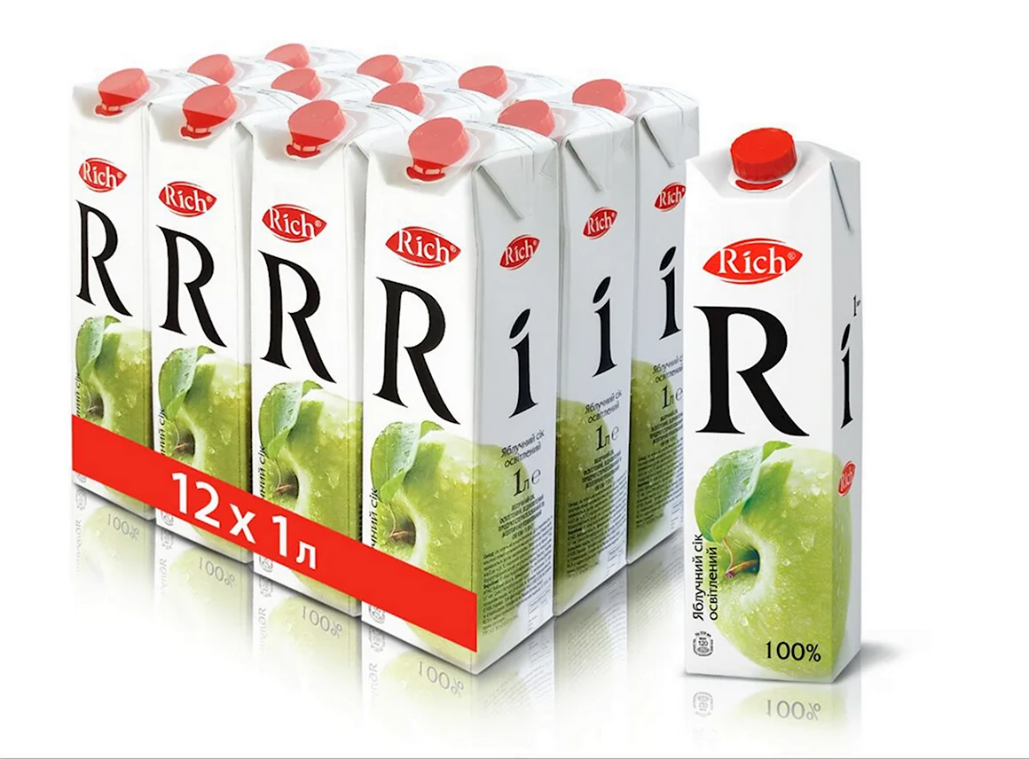 Сок Рич Rich 1л яблоко