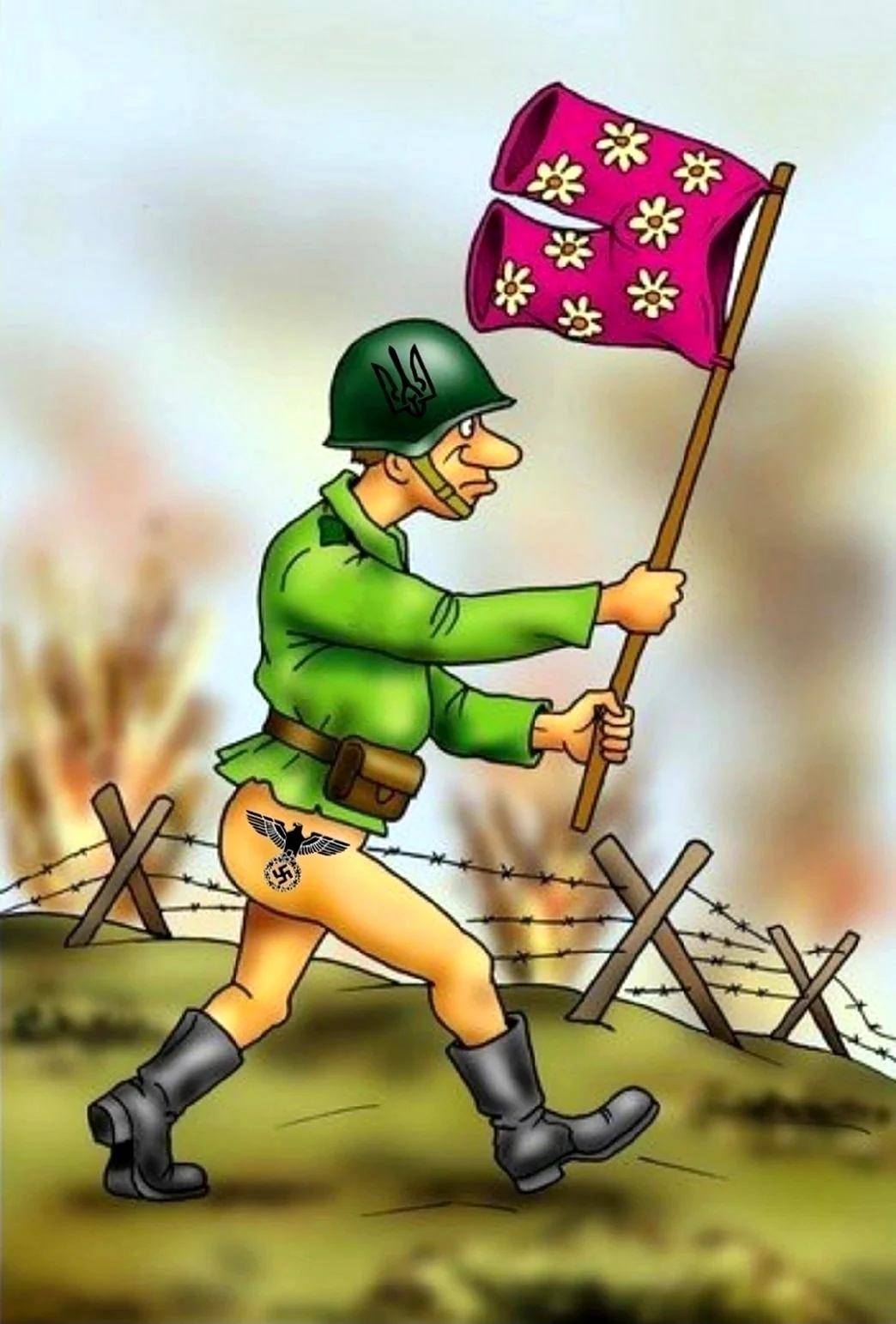 Солдат карикатура