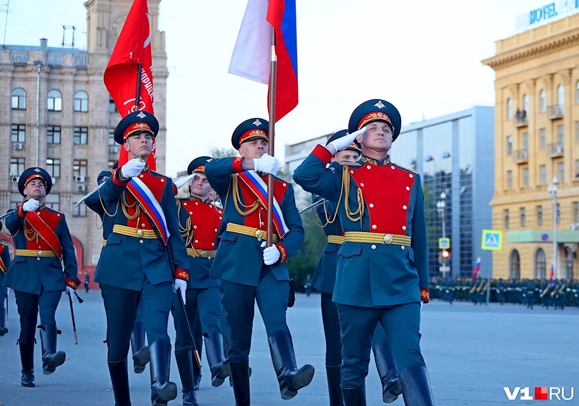 Солдаты на параде