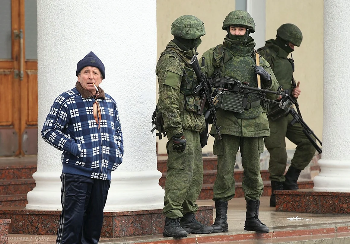 Солдаты в Крыму 2014