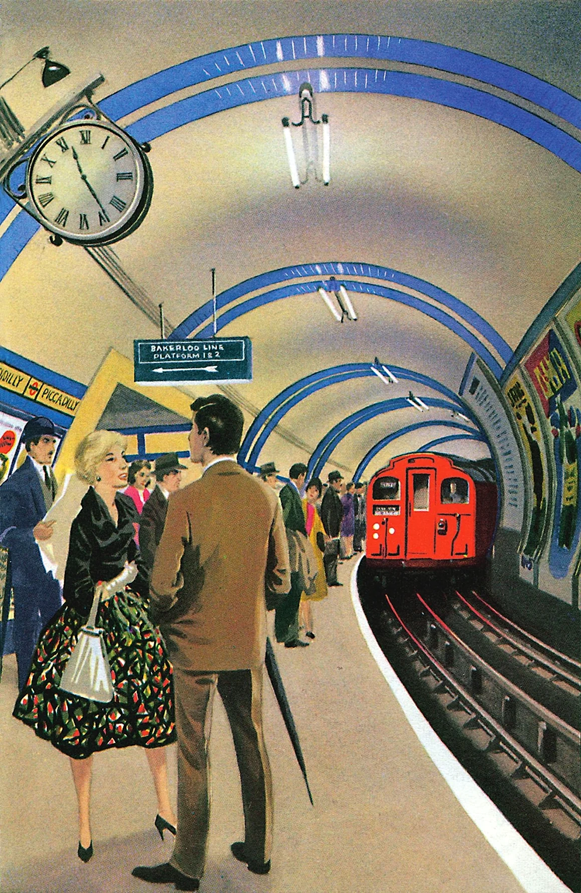 Советские плакаты метро