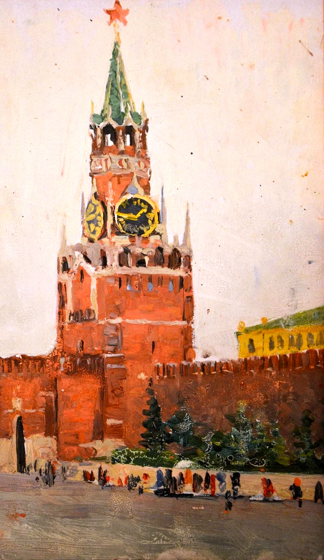 Спасская башня Кремля картина
