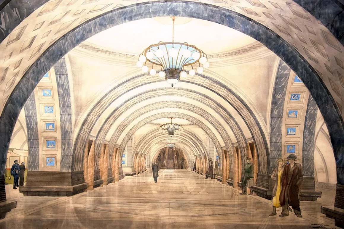 Станция Маяковская метро 2033
