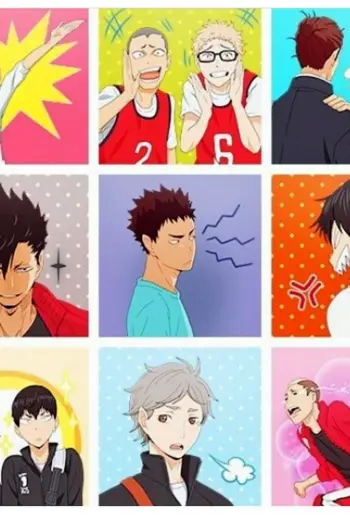 Стикеры волейбол Haikyuu
