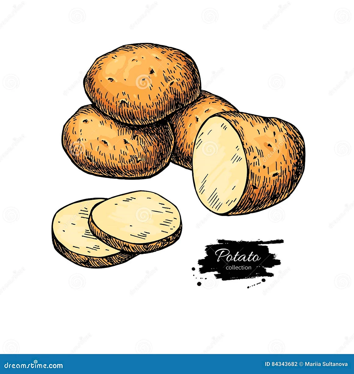 Стилизованный картофель