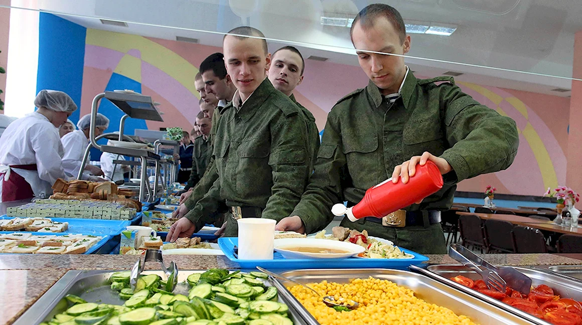Столовая солдат армии РФ