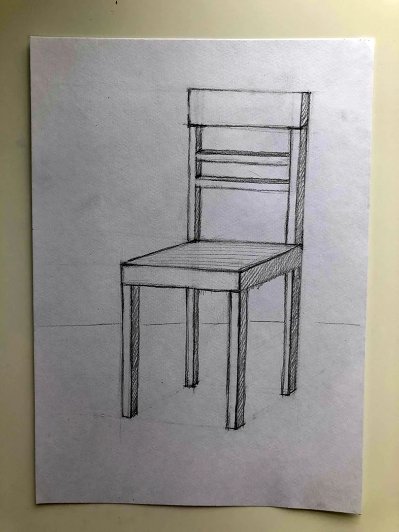 Стул карандашом