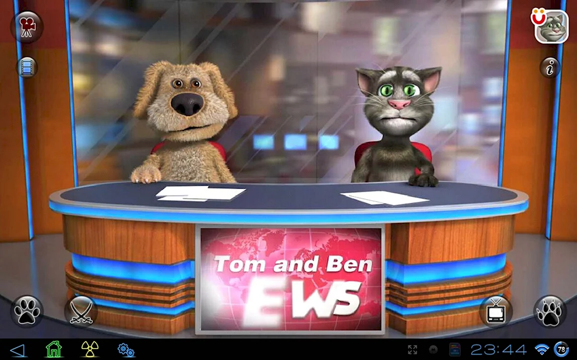 Talking Tom & Ben News - том и Бен телеведущие