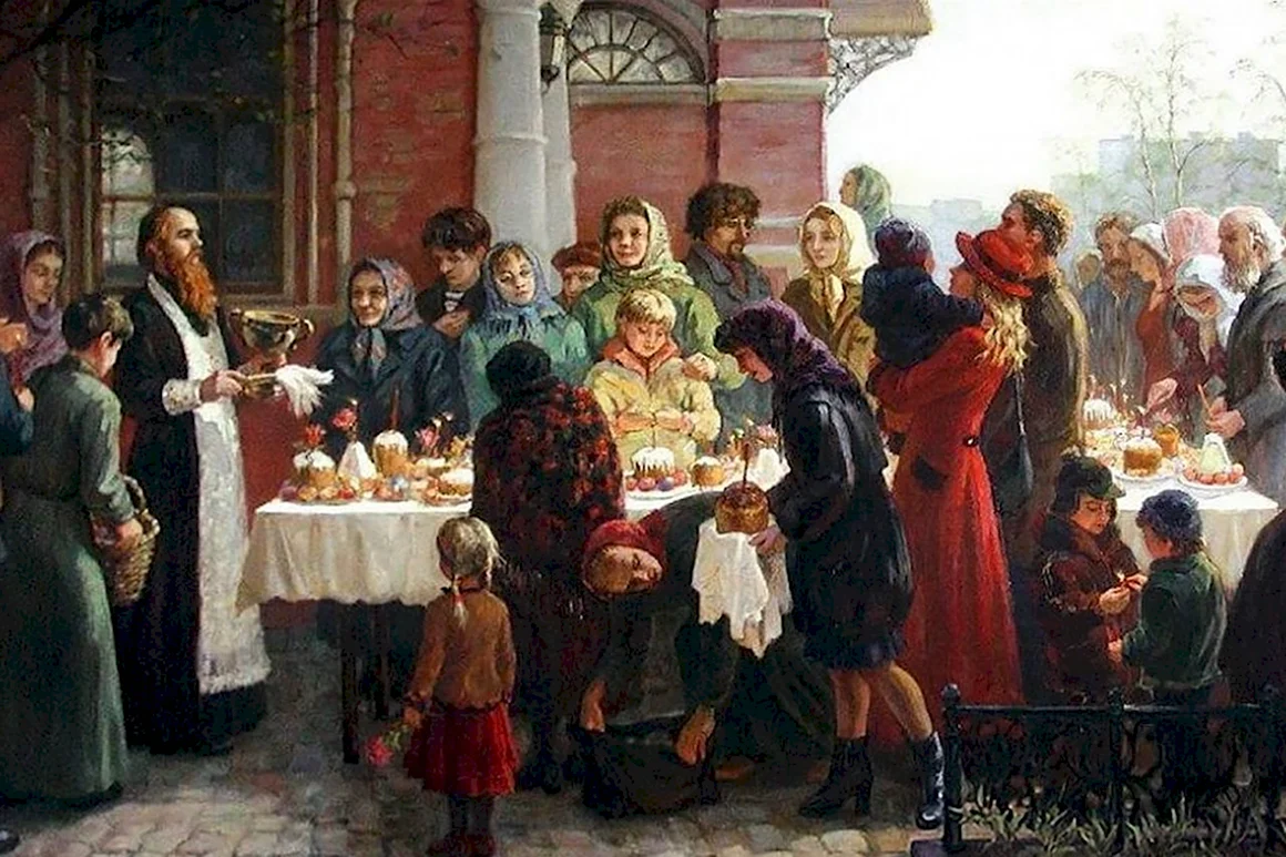 Татьяна Олеговна Харитонова освящение куличей