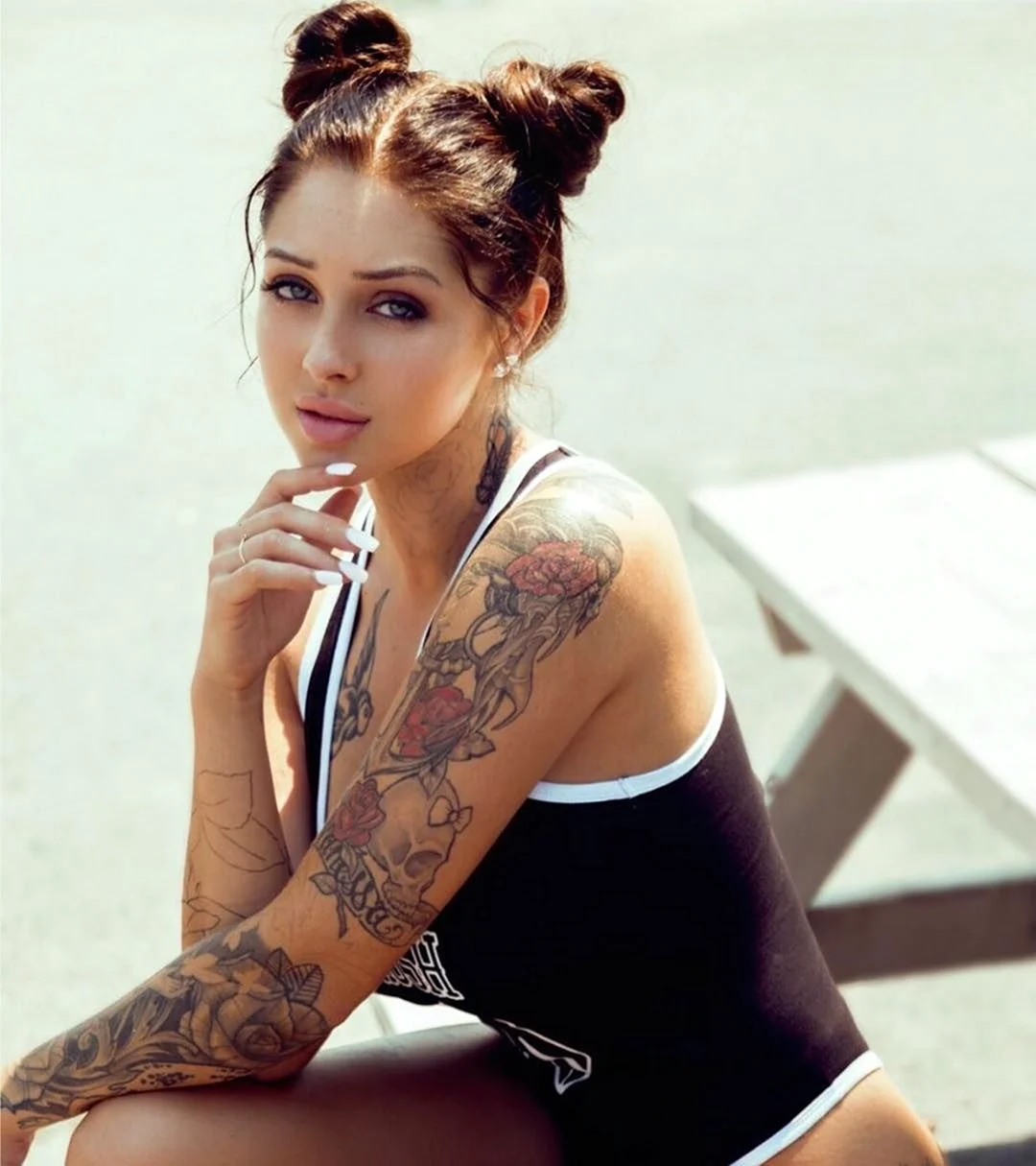 Тату-модель Valerie Cossette