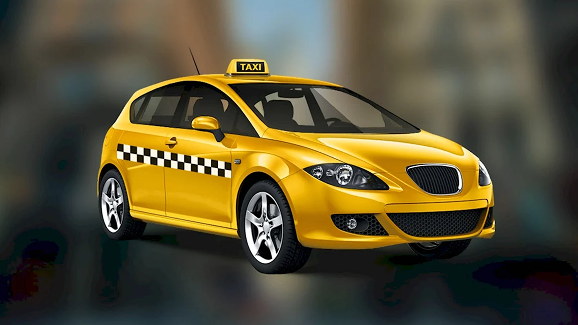 Taxi желтое 10см блистер