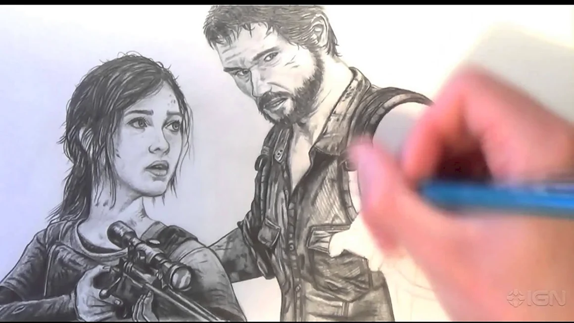 The last of us Джоэл карандашом