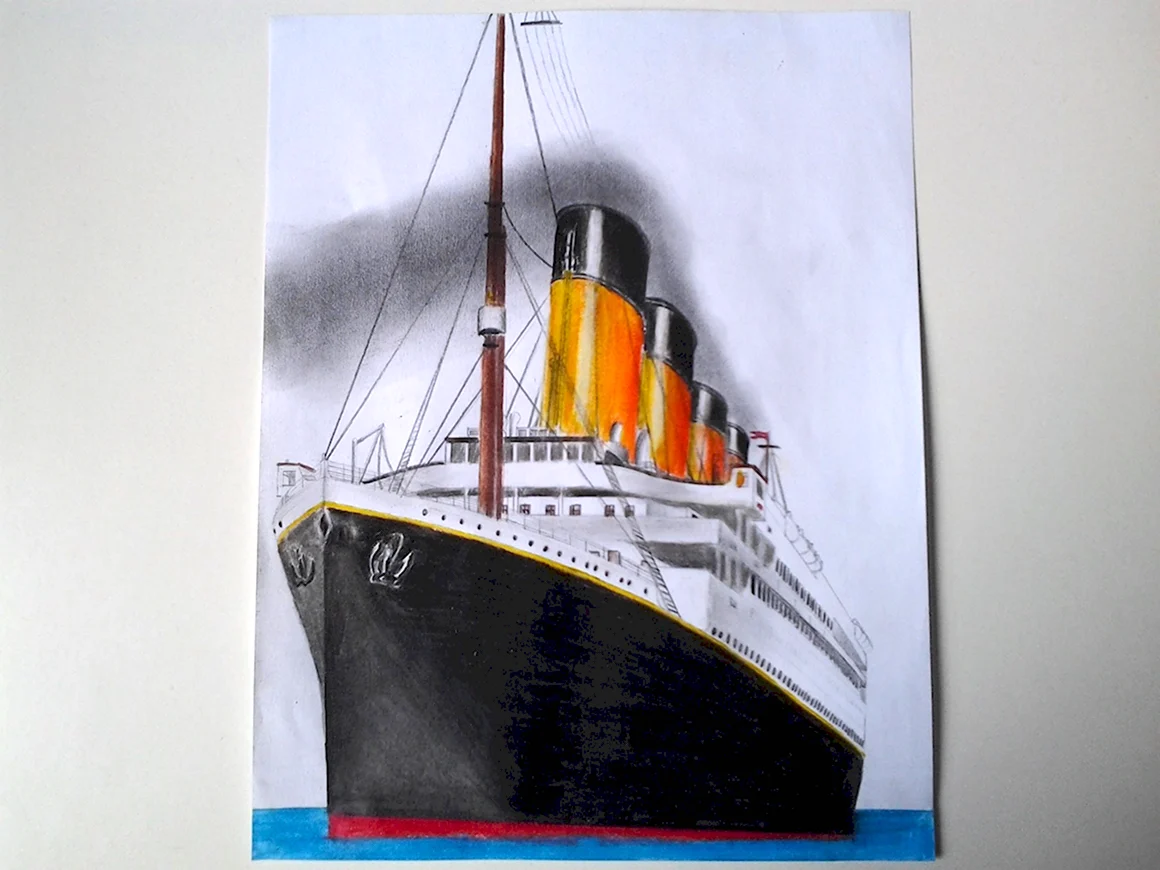 Титаник рисунок
