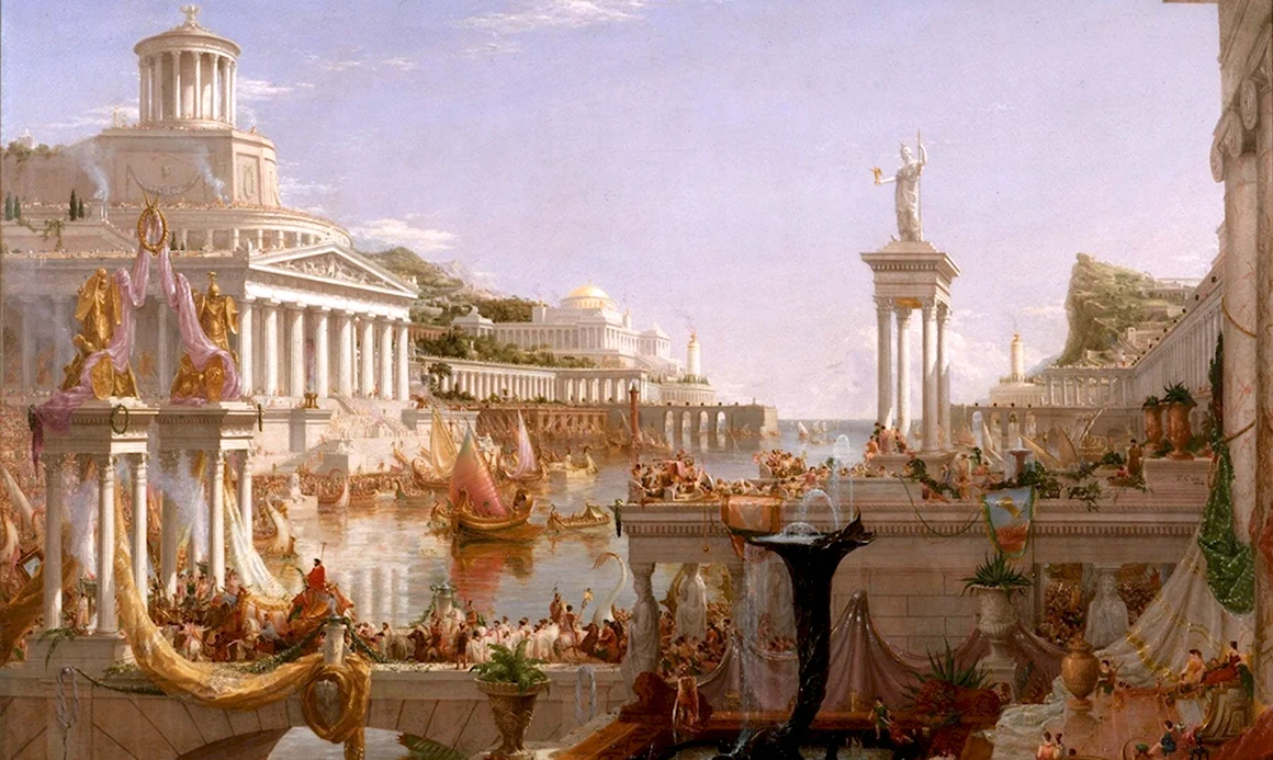 Томас Коул «путь империи. Крушение». 1841