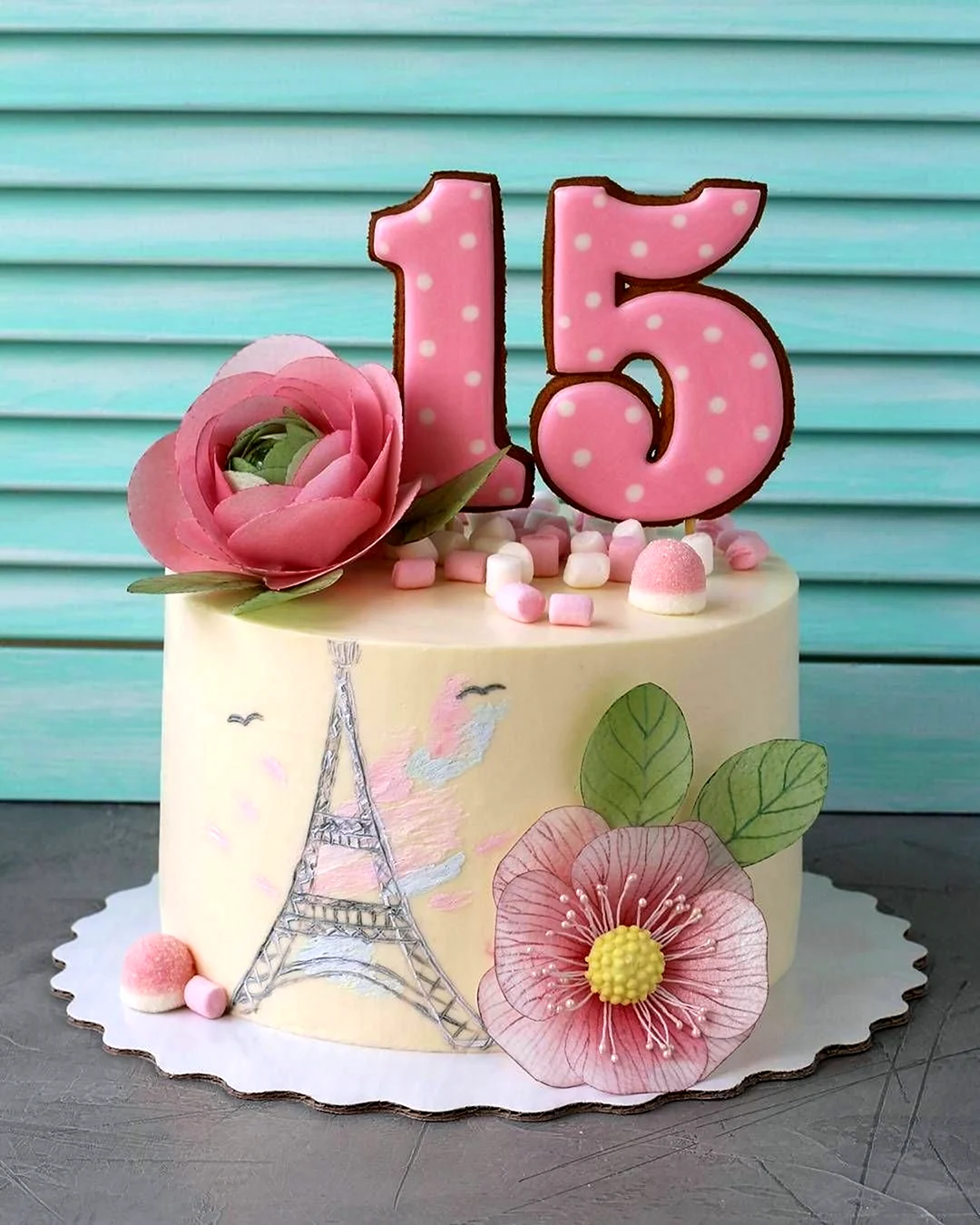 Торт на 15 лет девушке