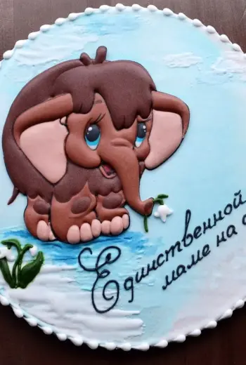 Торт с мамонтенком