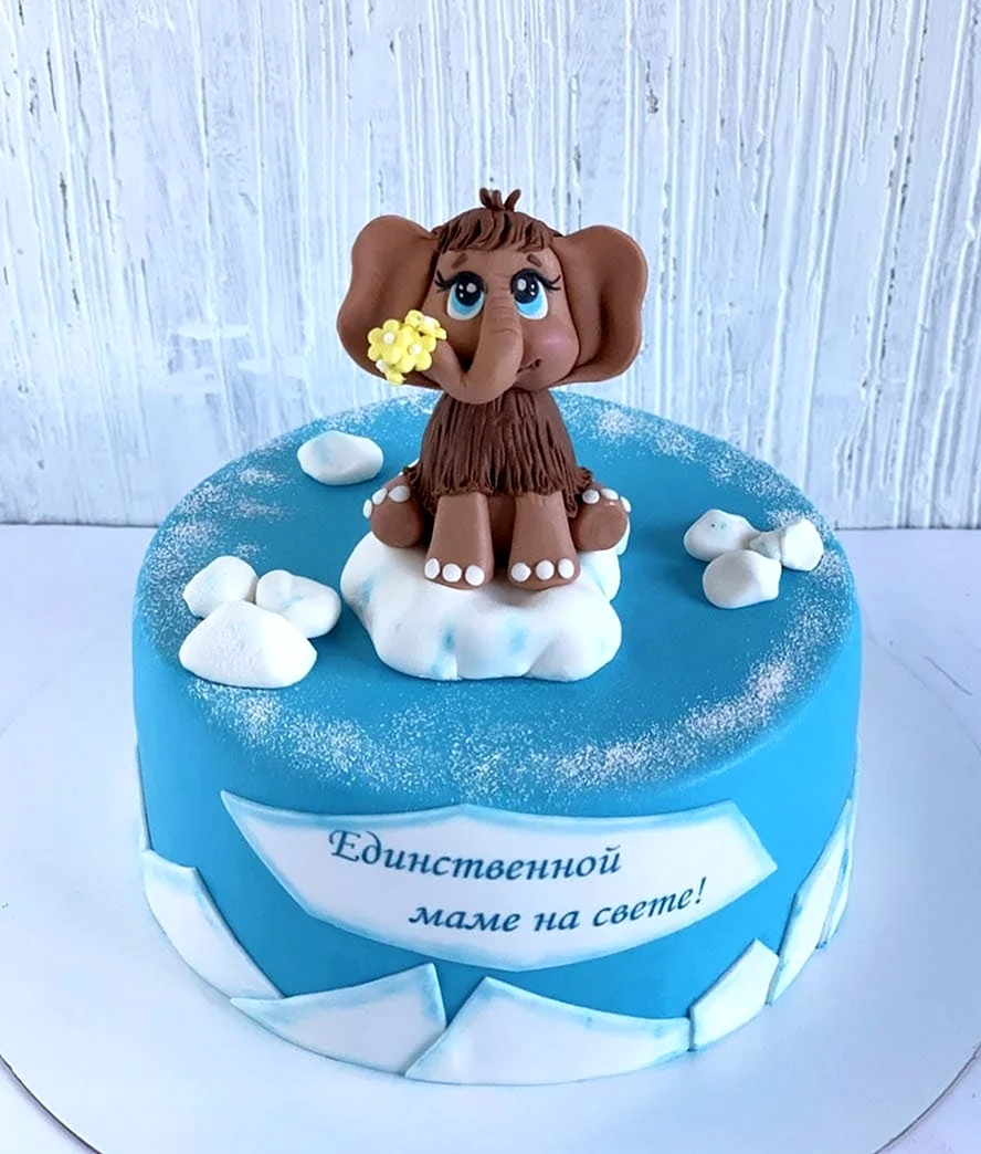 Торт с мамонтенком