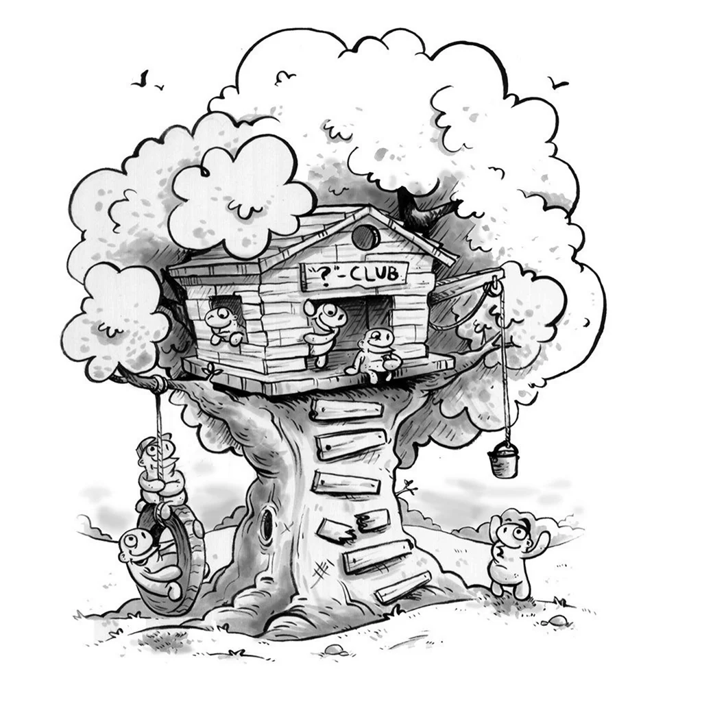 Tree House раскраска Spotlight