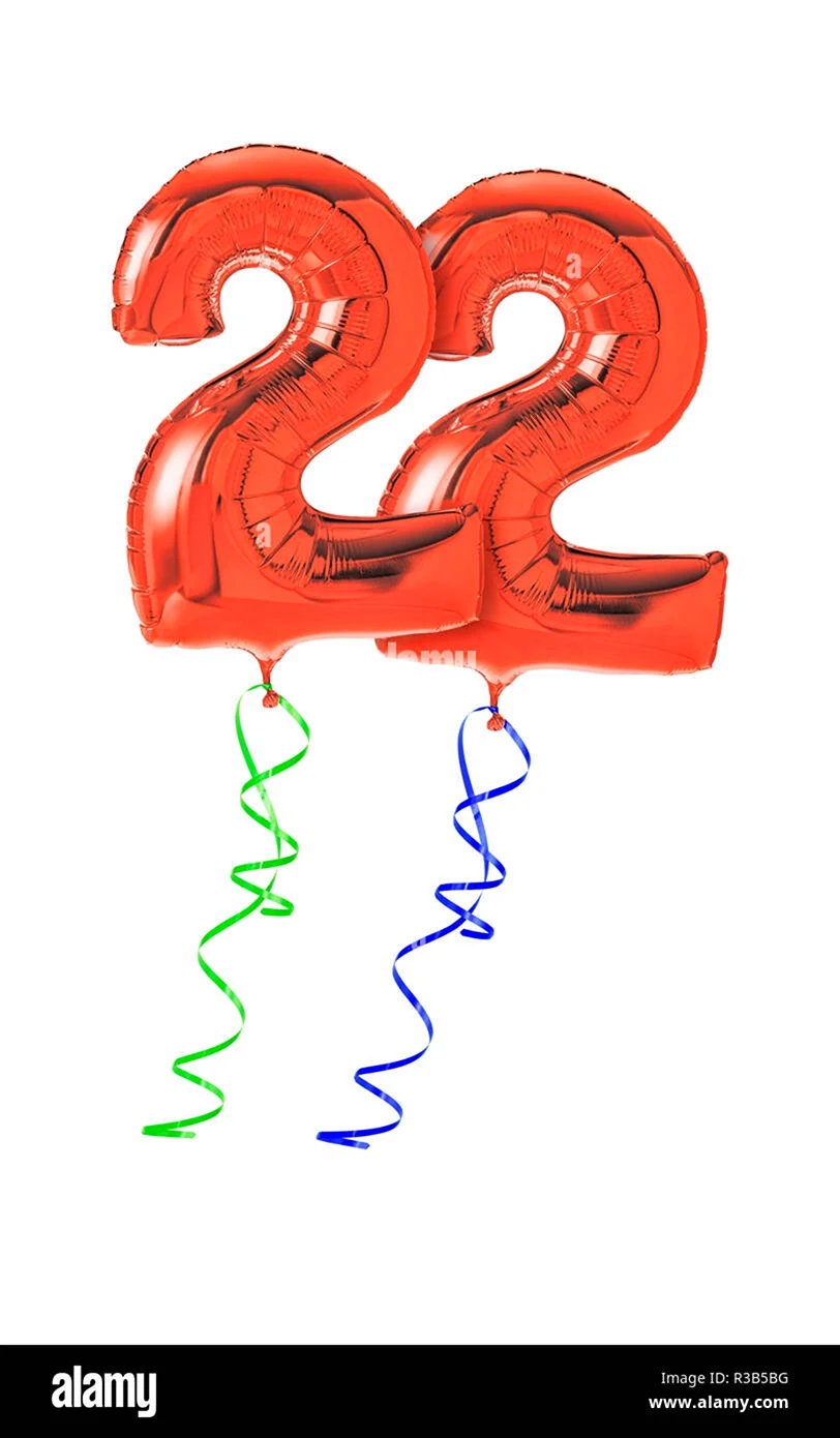 Цифра 22 красивая