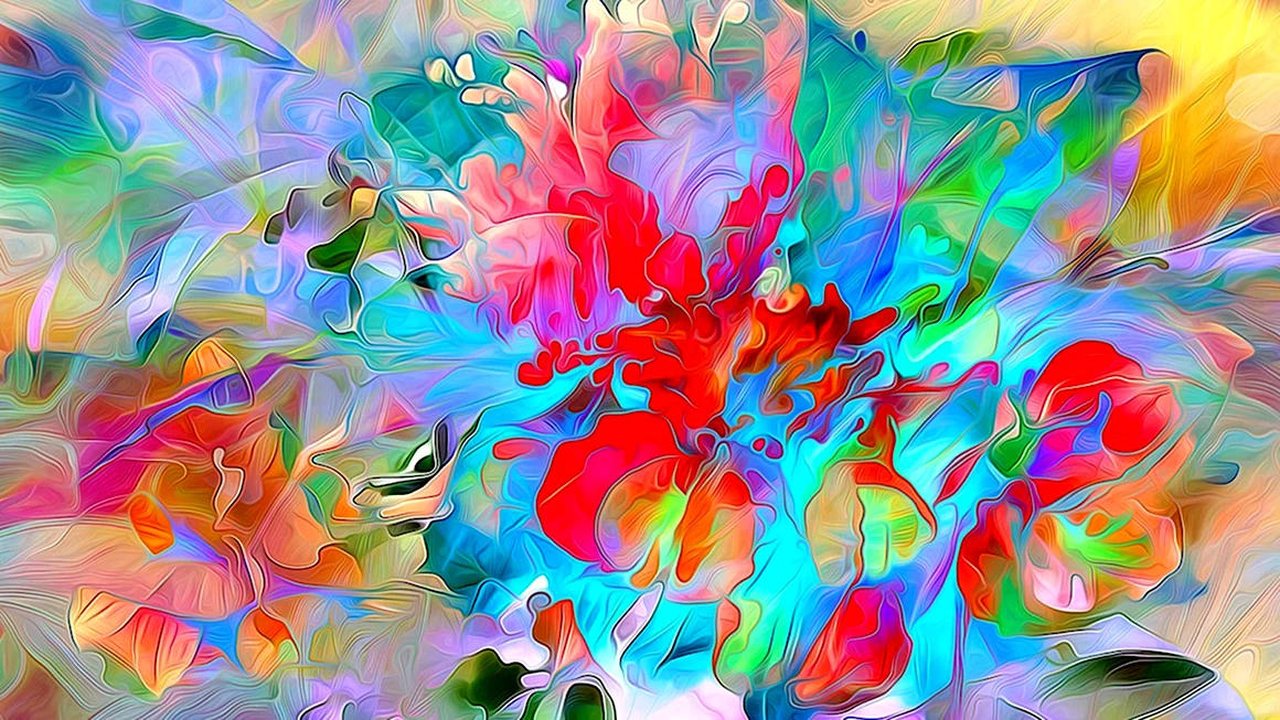 Цветы абстракция