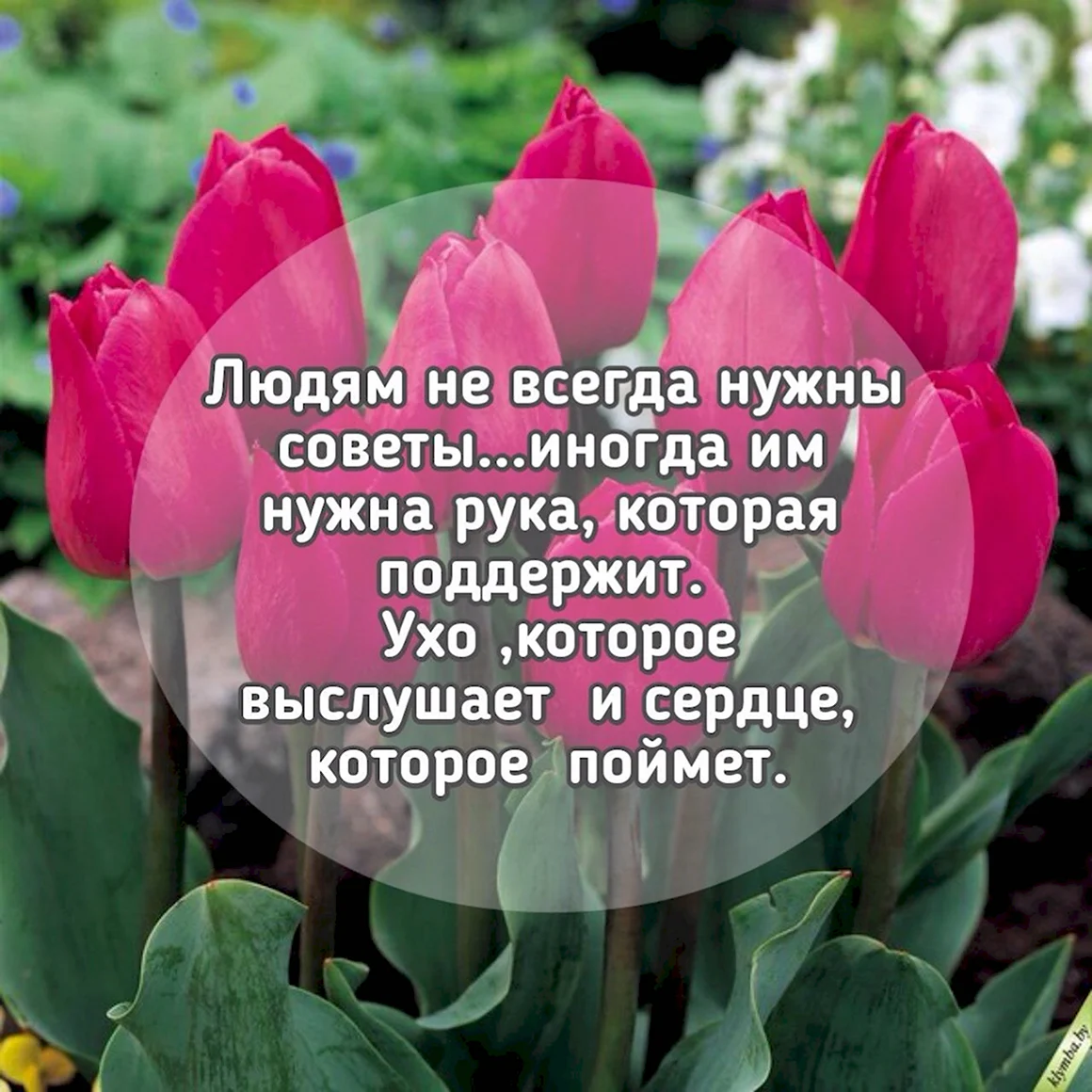 Цветы с христианскими надписями