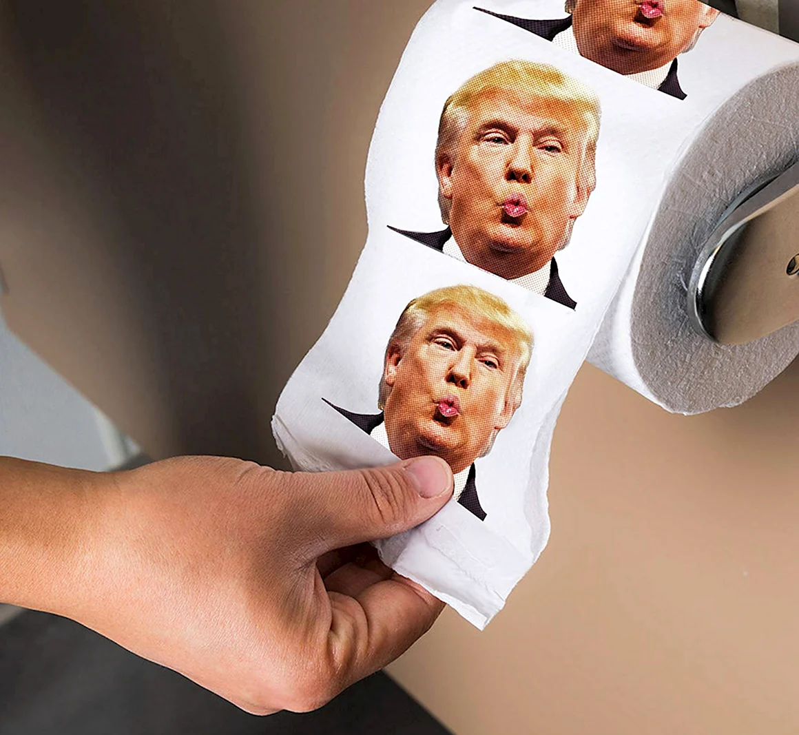 Туалетная бумага с Трампом