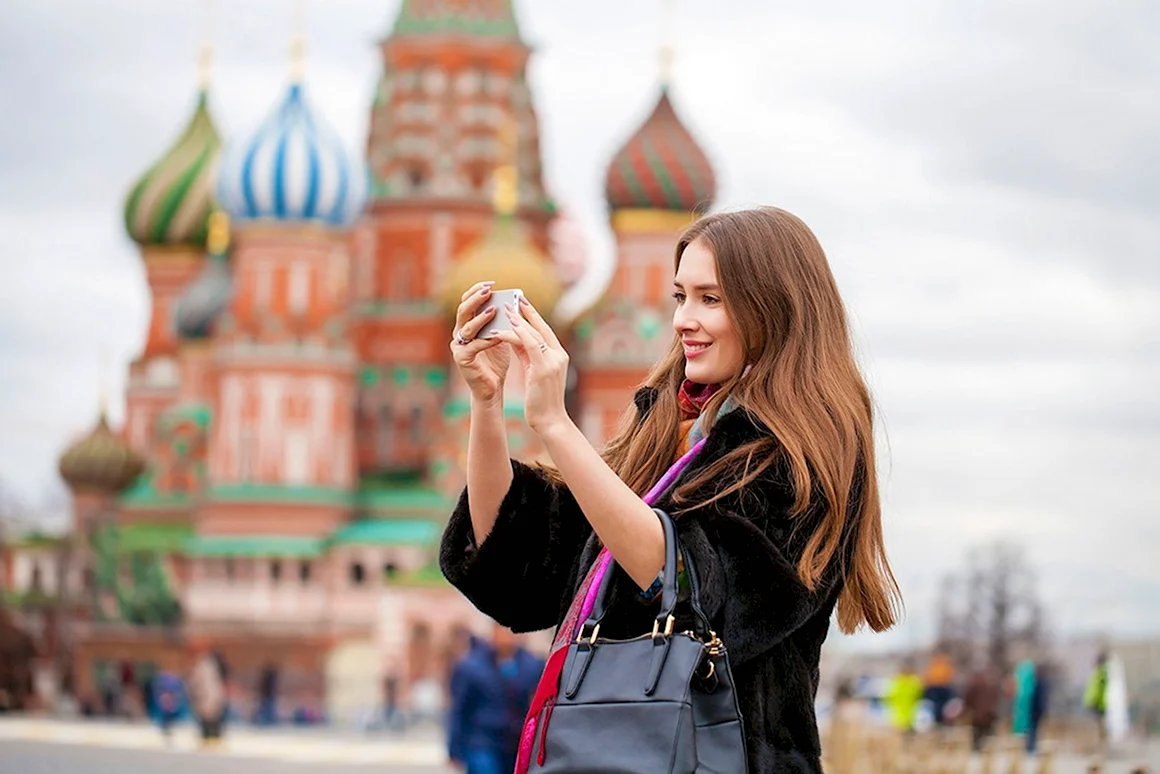 Туристы на красной площади