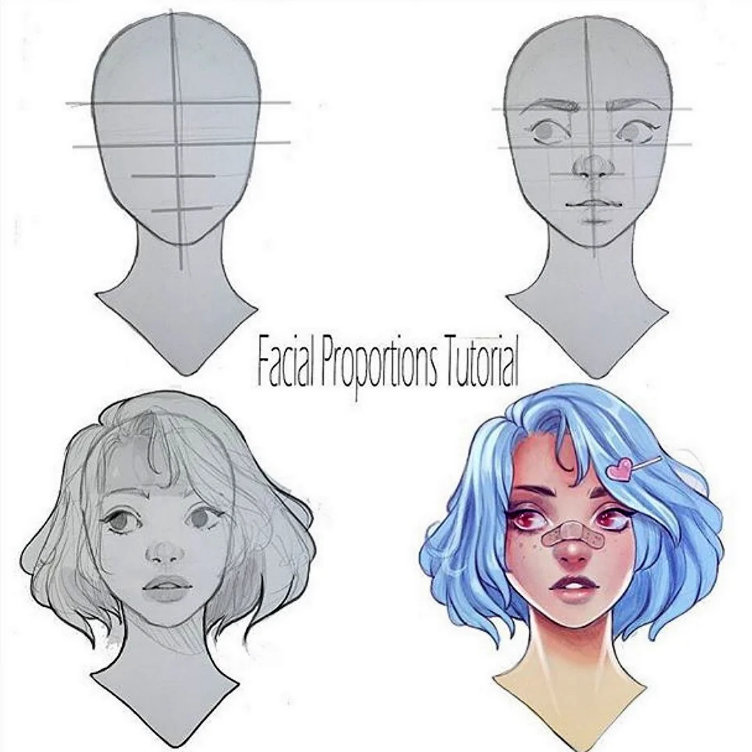 Туториалы по рисованию лица