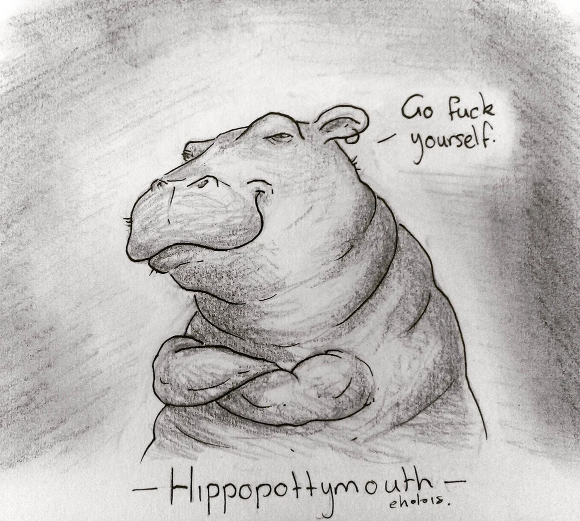 Ученый Бегемот рисунок