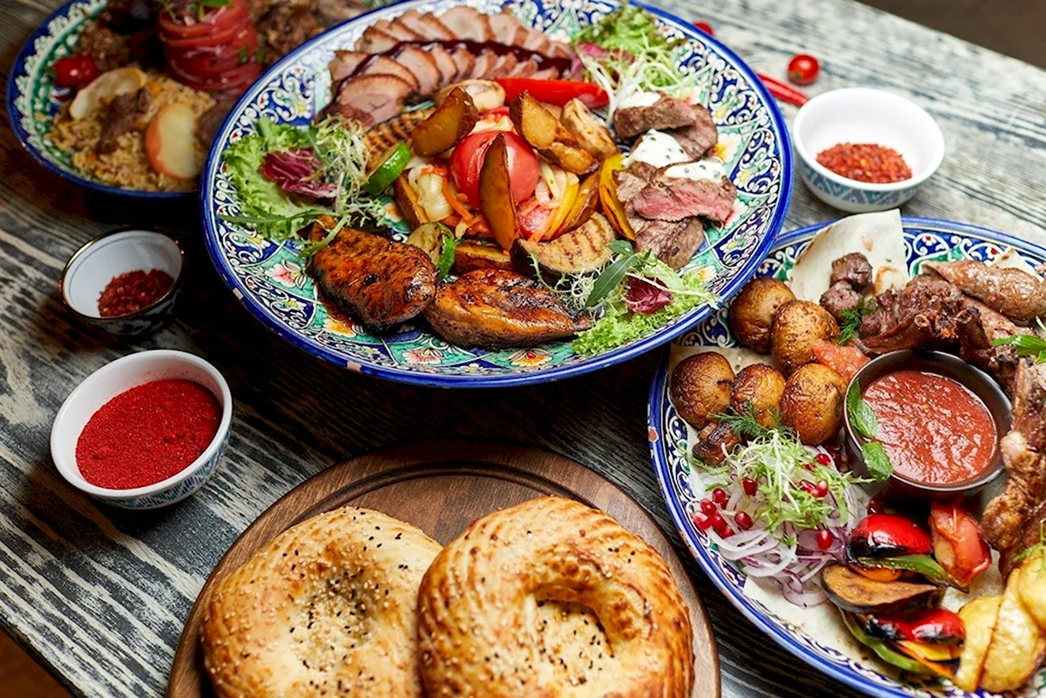 Узбекская кухня дастархан