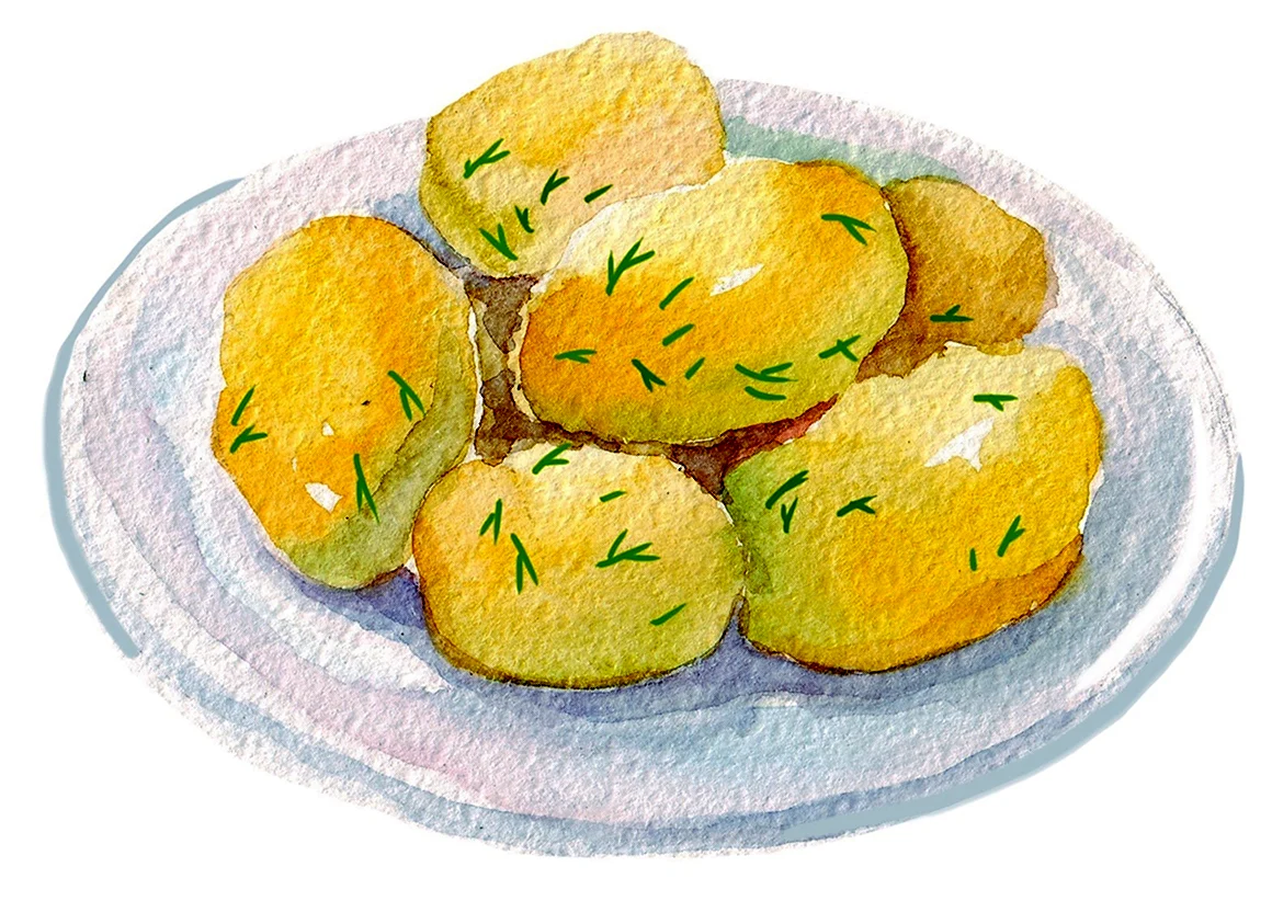 Вареная картошка